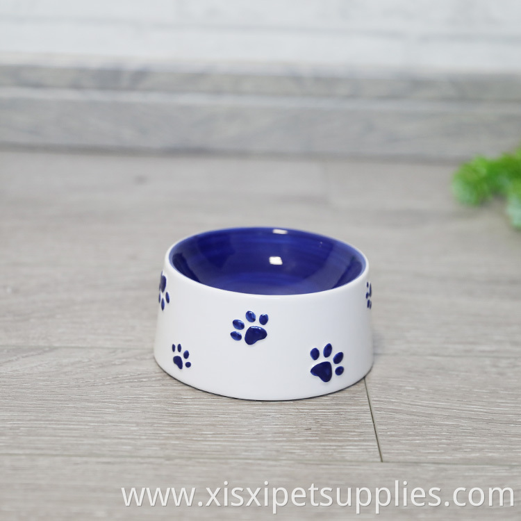Customizable Pet Products Logo Custom Pet Ceramic Dog Bowl